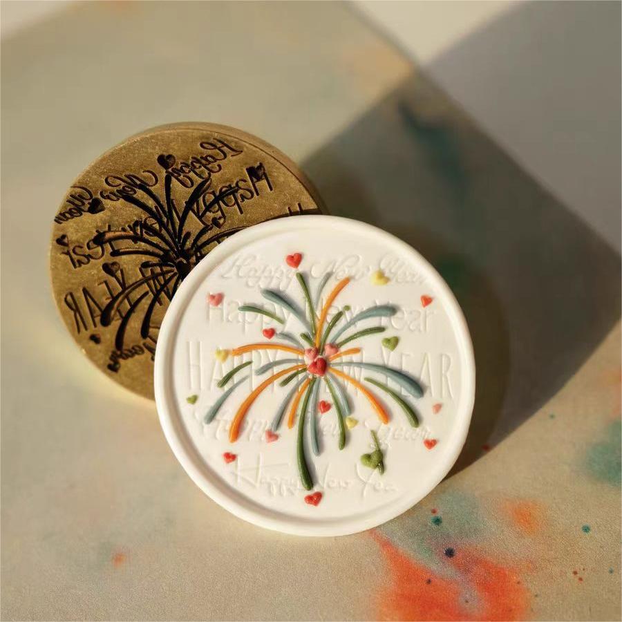 ’Winter Fireworks' Wax Seal Stamp